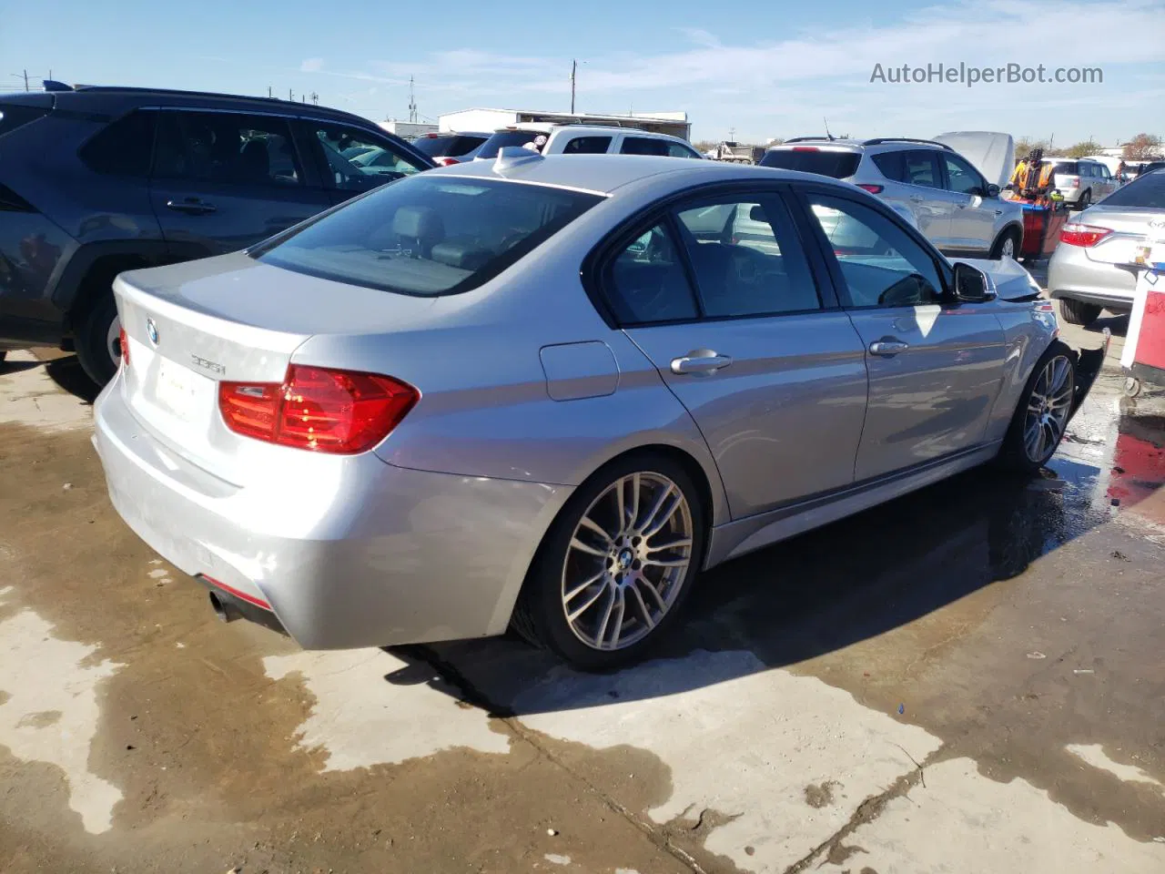 2014 Bmw 335 I Silver vin: WBA3A9G58ENR97479