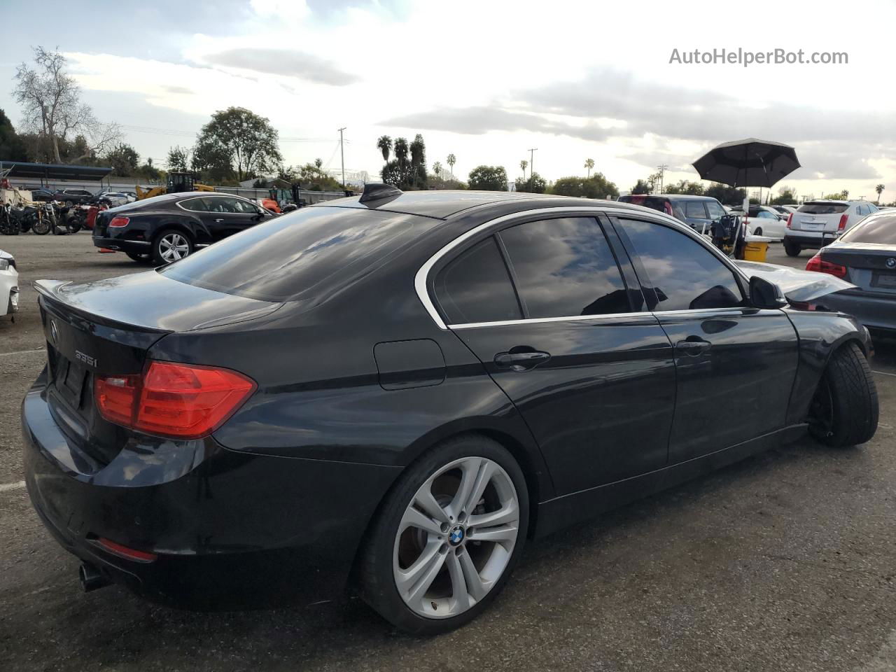 2015 Bmw 335 I Black vin: WBA3A9G58FNT09062