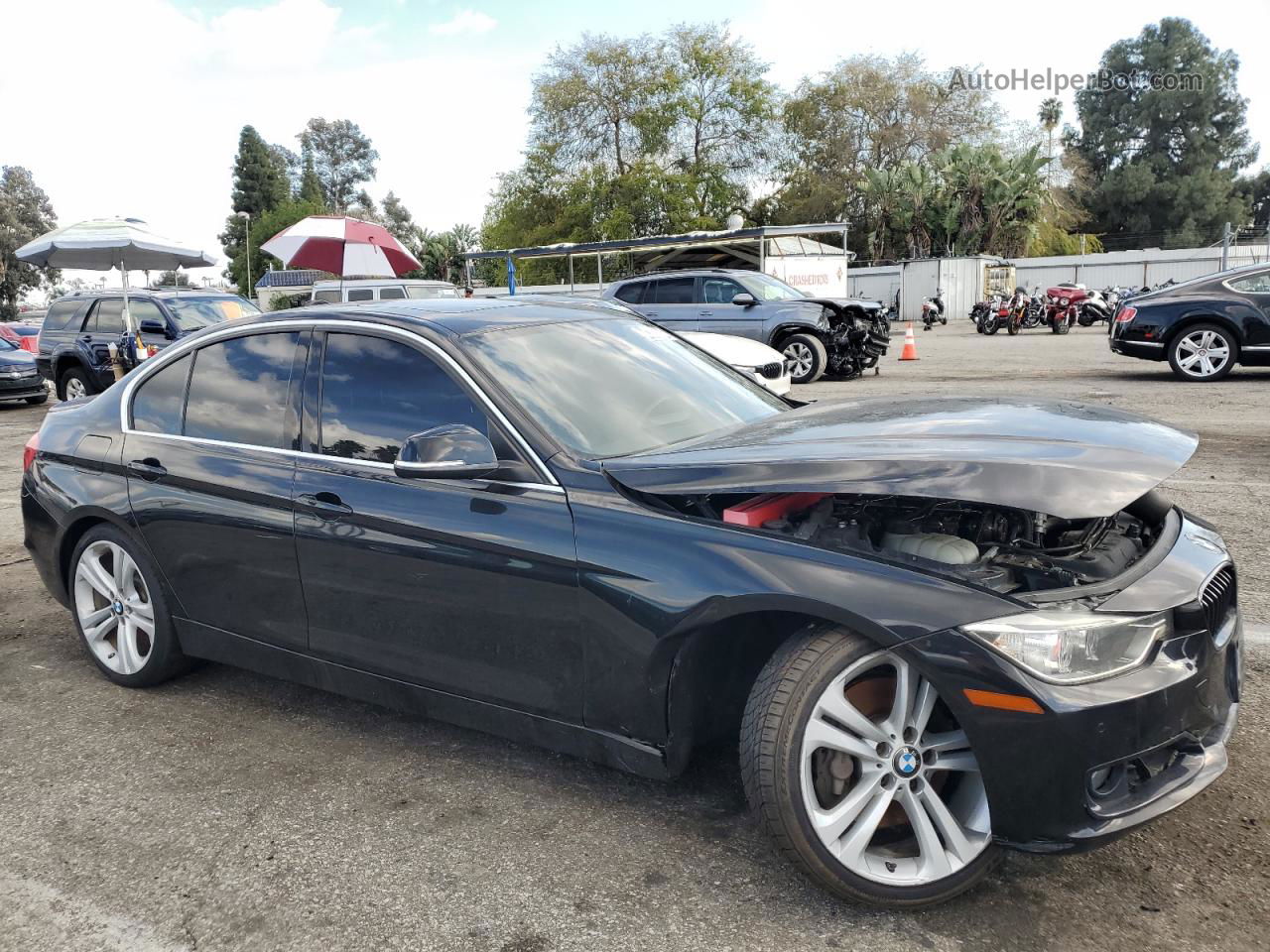 2015 Bmw 335 I Black vin: WBA3A9G58FNT09062