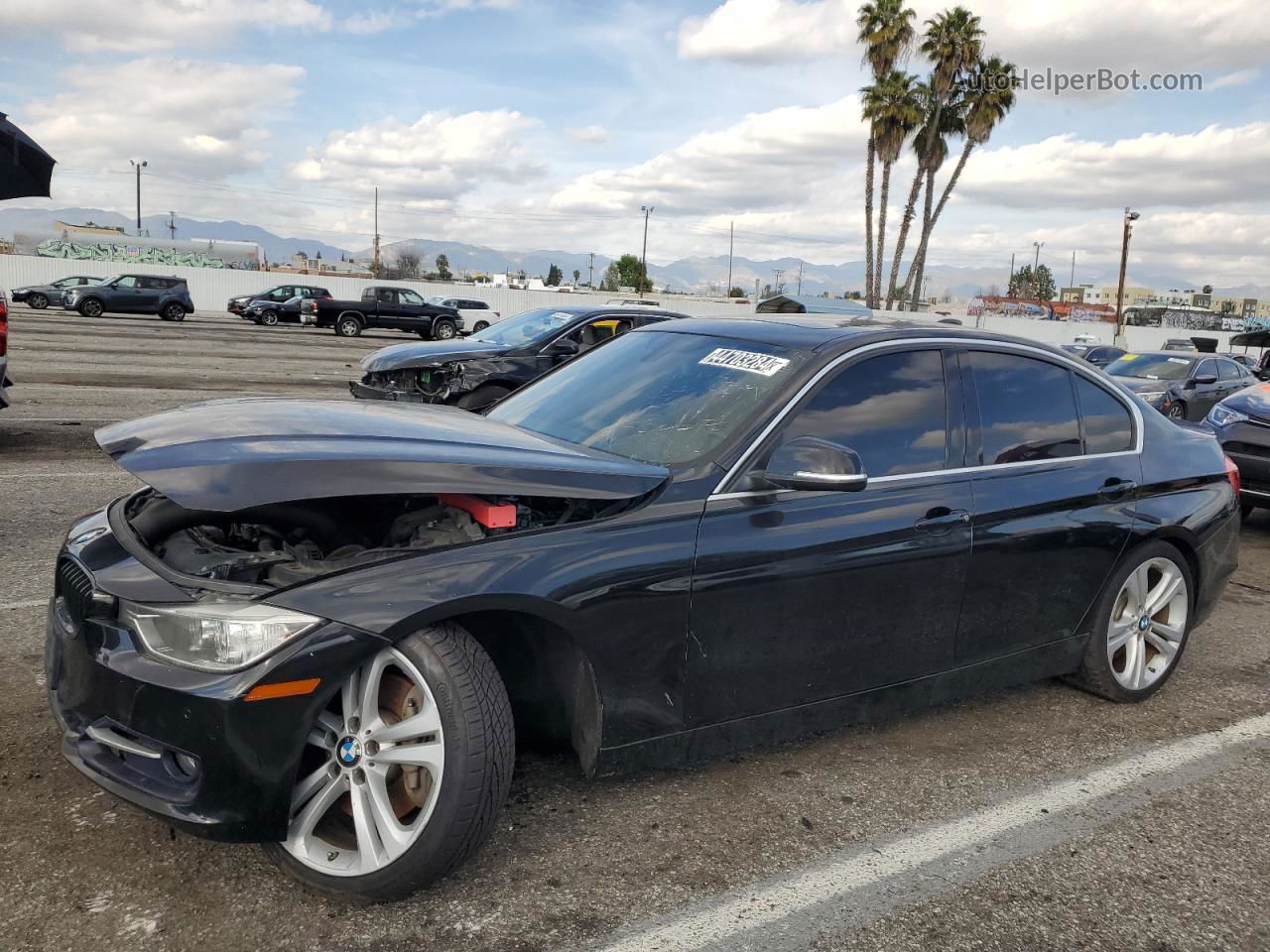 2015 Bmw 335 I Black vin: WBA3A9G58FNT09062