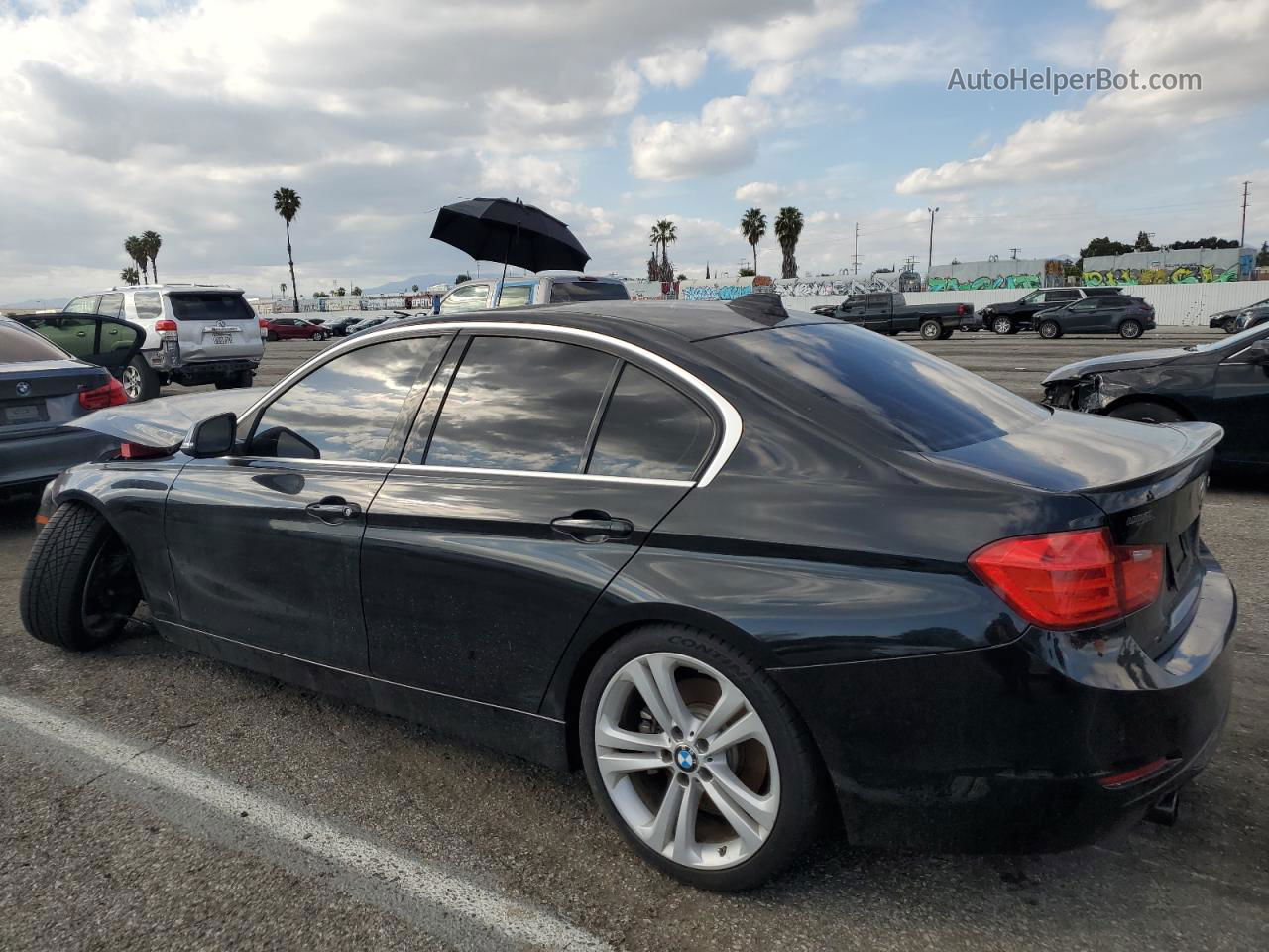 2015 Bmw 335 I Black vin: WBA3A9G58FNT09062