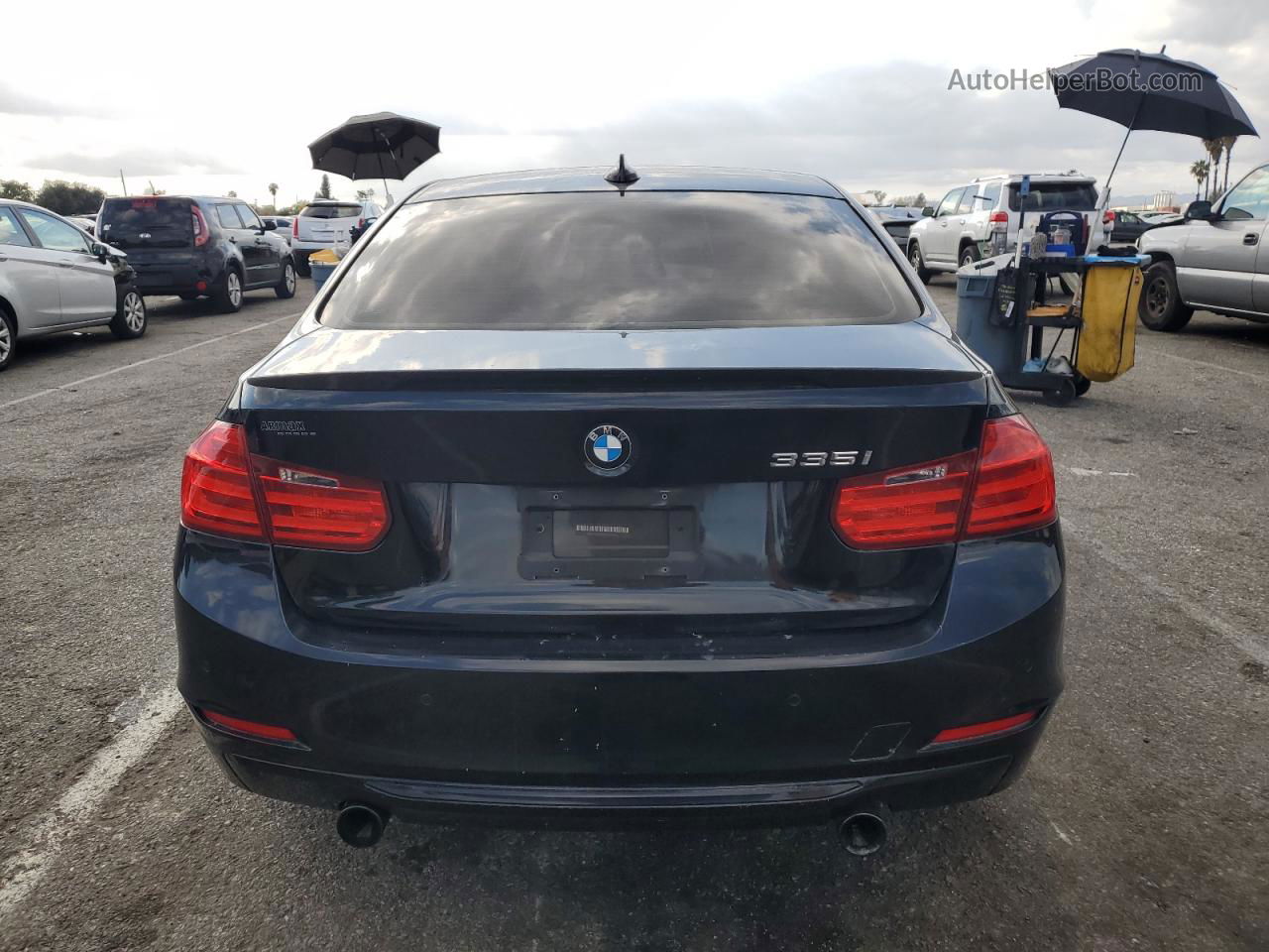 2015 Bmw 335 I Black vin: WBA3A9G58FNT09062