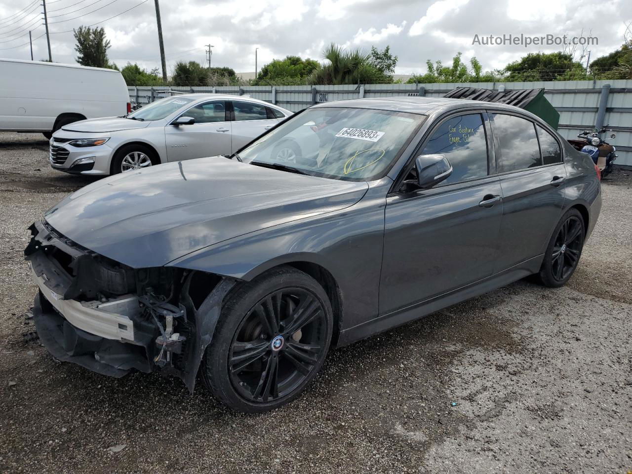 2013 Bmw 335 I Gray vin: WBA3A9G59DNP38224