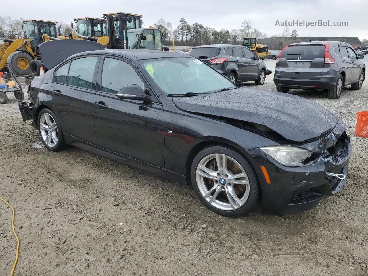 2014 Bmw 335 I Black vin: WBA3A9G5XENS65712