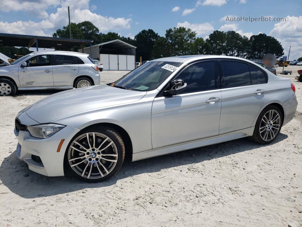 2015 Bmw 335 I Silver vin: WBA3A9G5XFNT09533