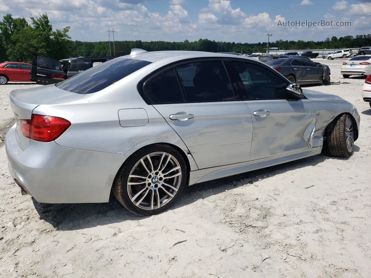 2015 Bmw 335 I Silver vin: WBA3A9G5XFNT09533