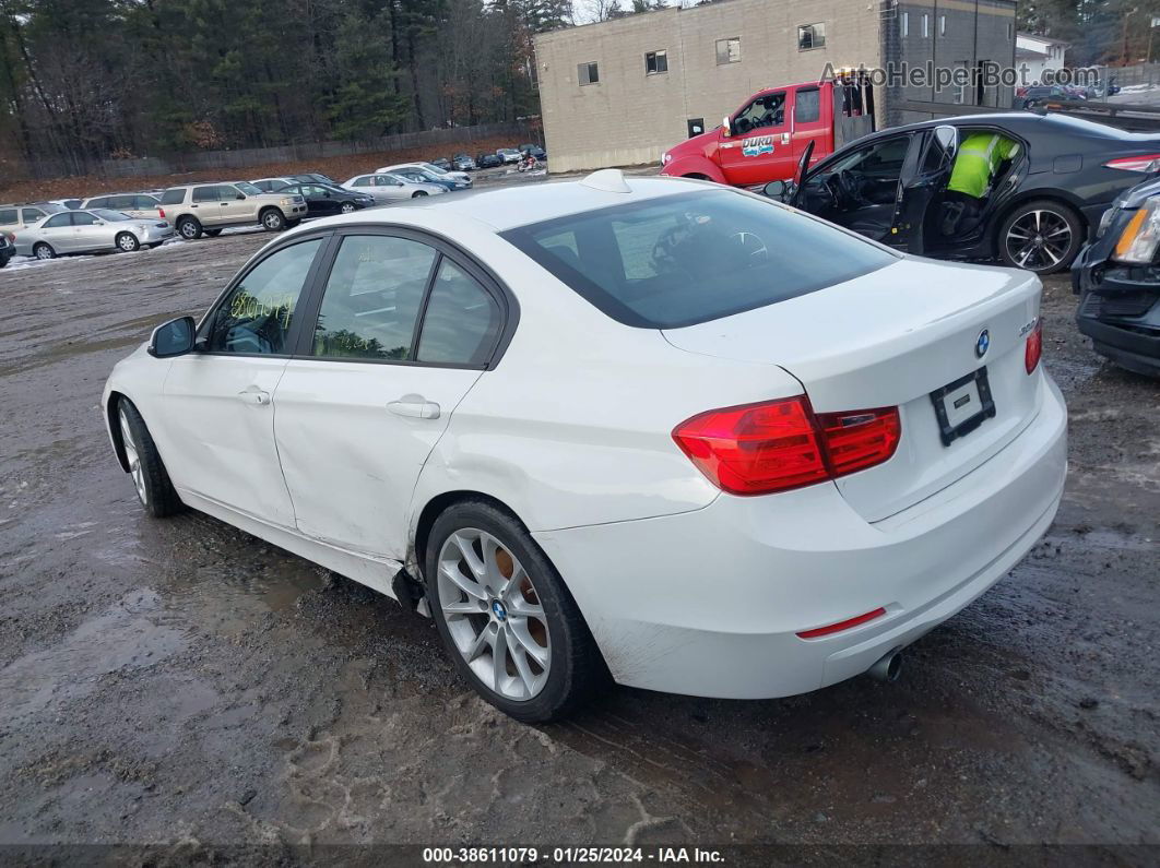 2014 Bmw 320i White vin: WBA3B1C50EF078574