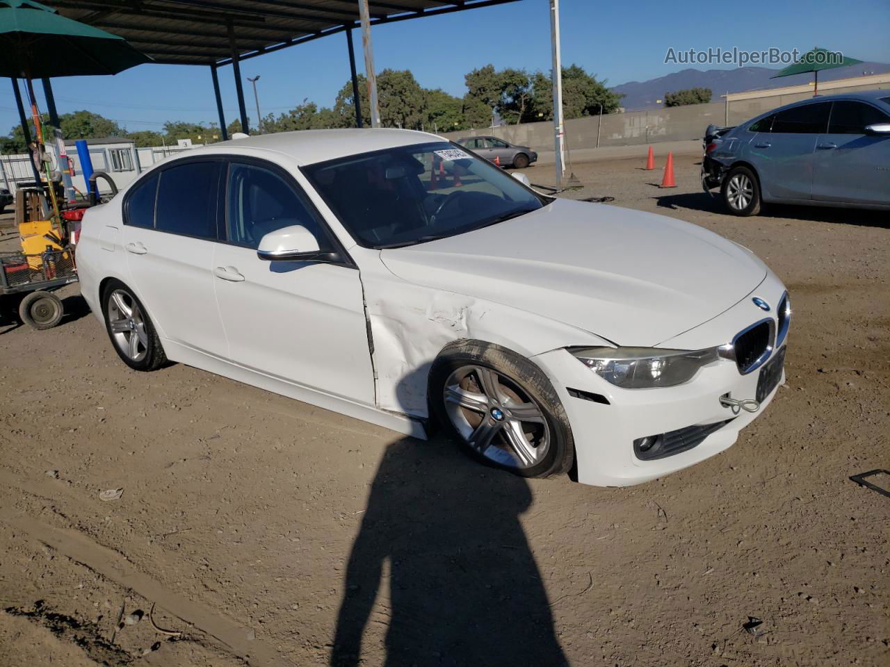 2014 Bmw 320 I White vin: WBA3B1C50EPV79247