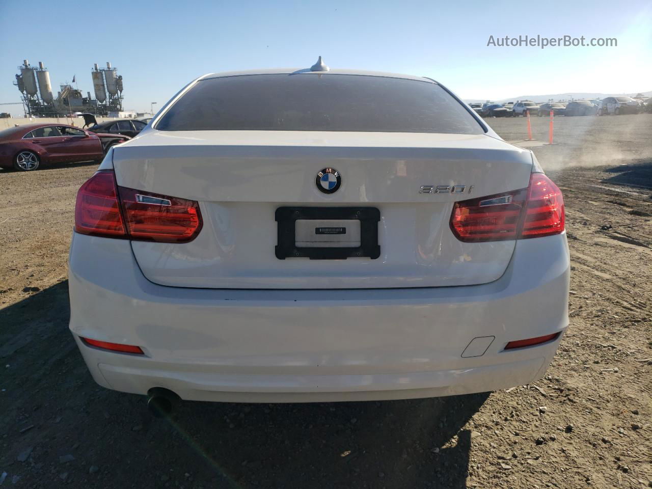 2014 Bmw 320 I White vin: WBA3B1C50EPV79247