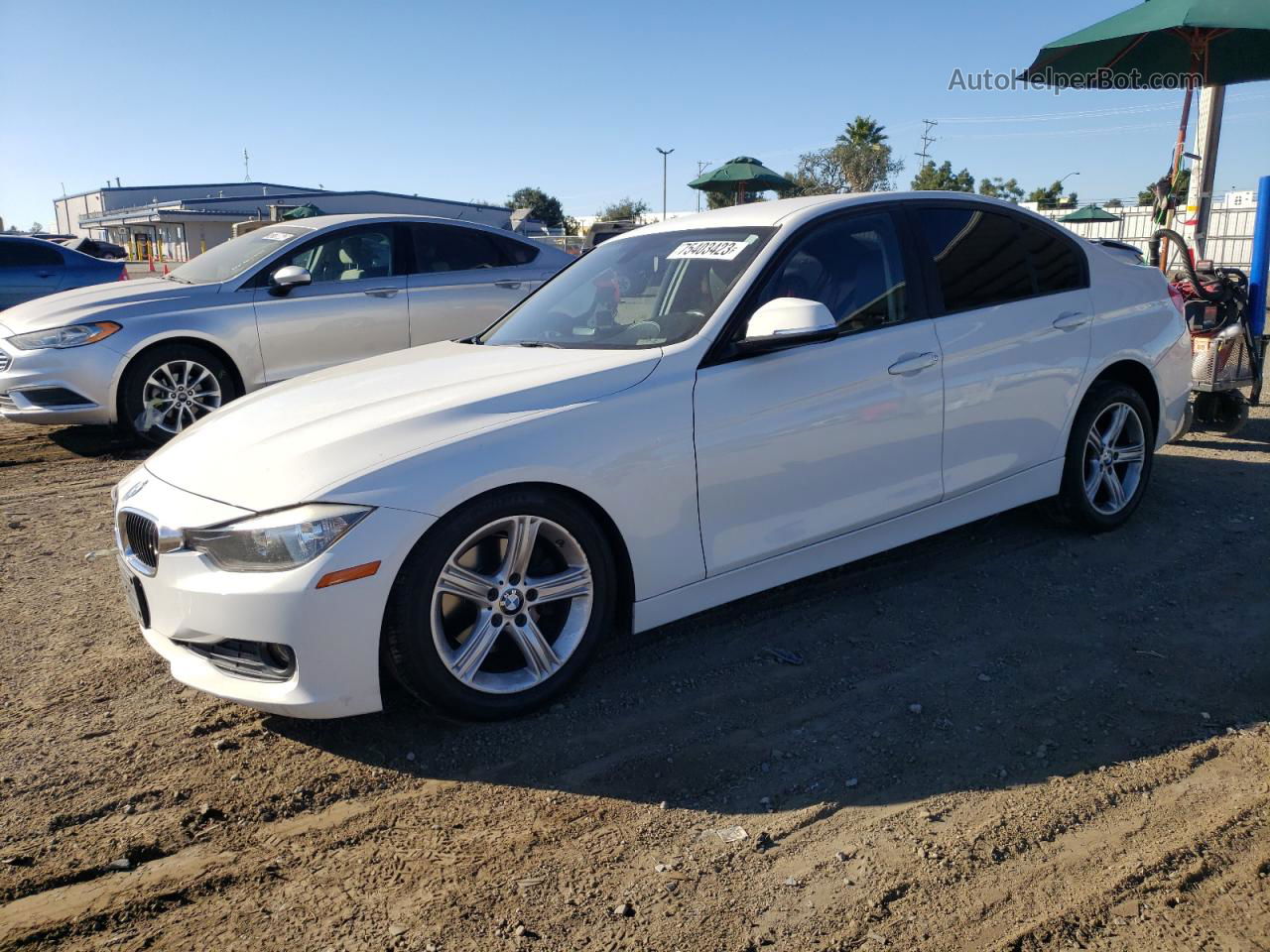 2014 Bmw 320 I White vin: WBA3B1C50EPV79247