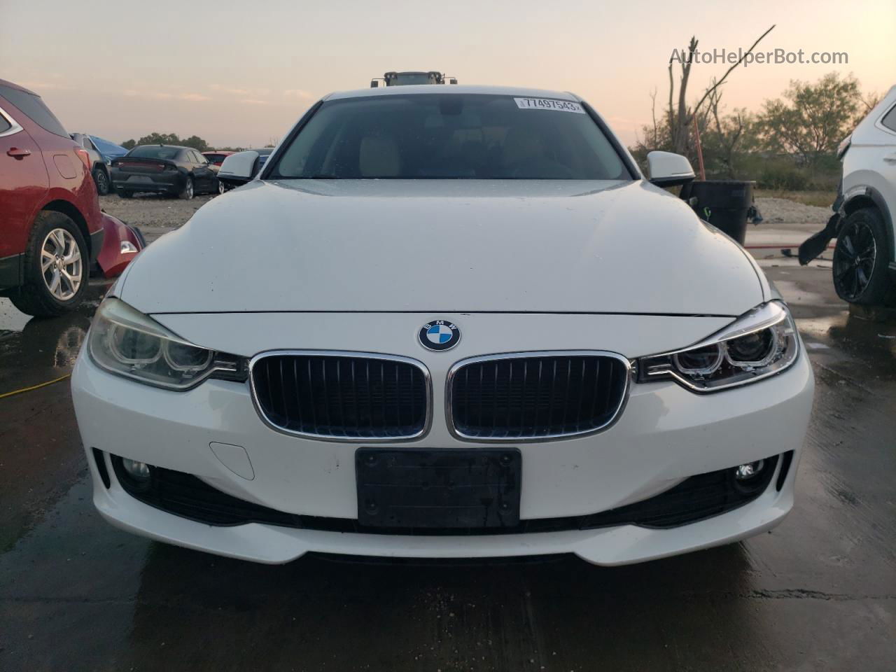 2013 Bmw 320 I White vin: WBA3B1C51DK130218