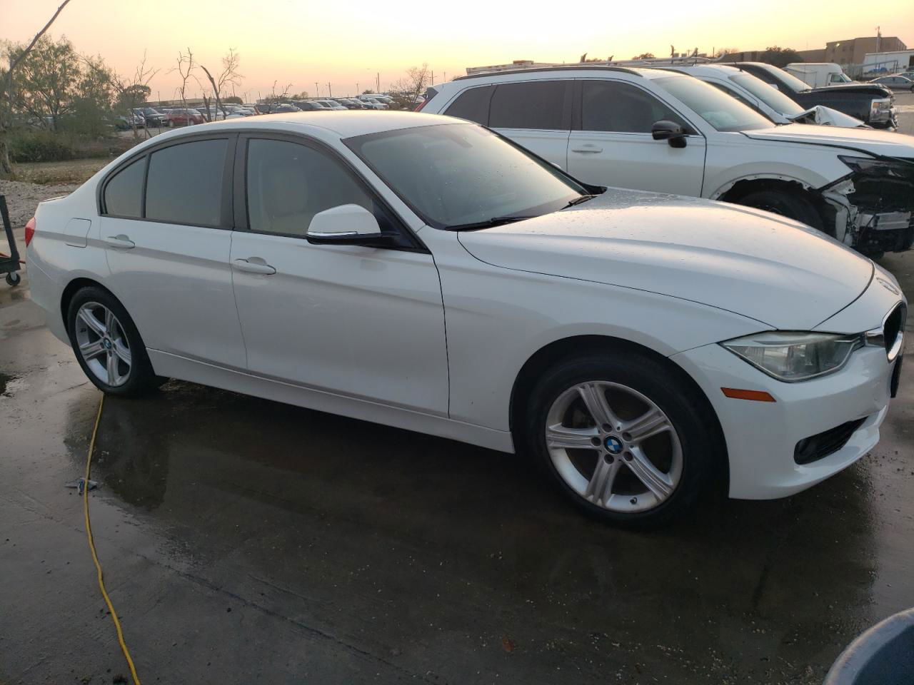 2013 Bmw 320 I White vin: WBA3B1C51DK130218