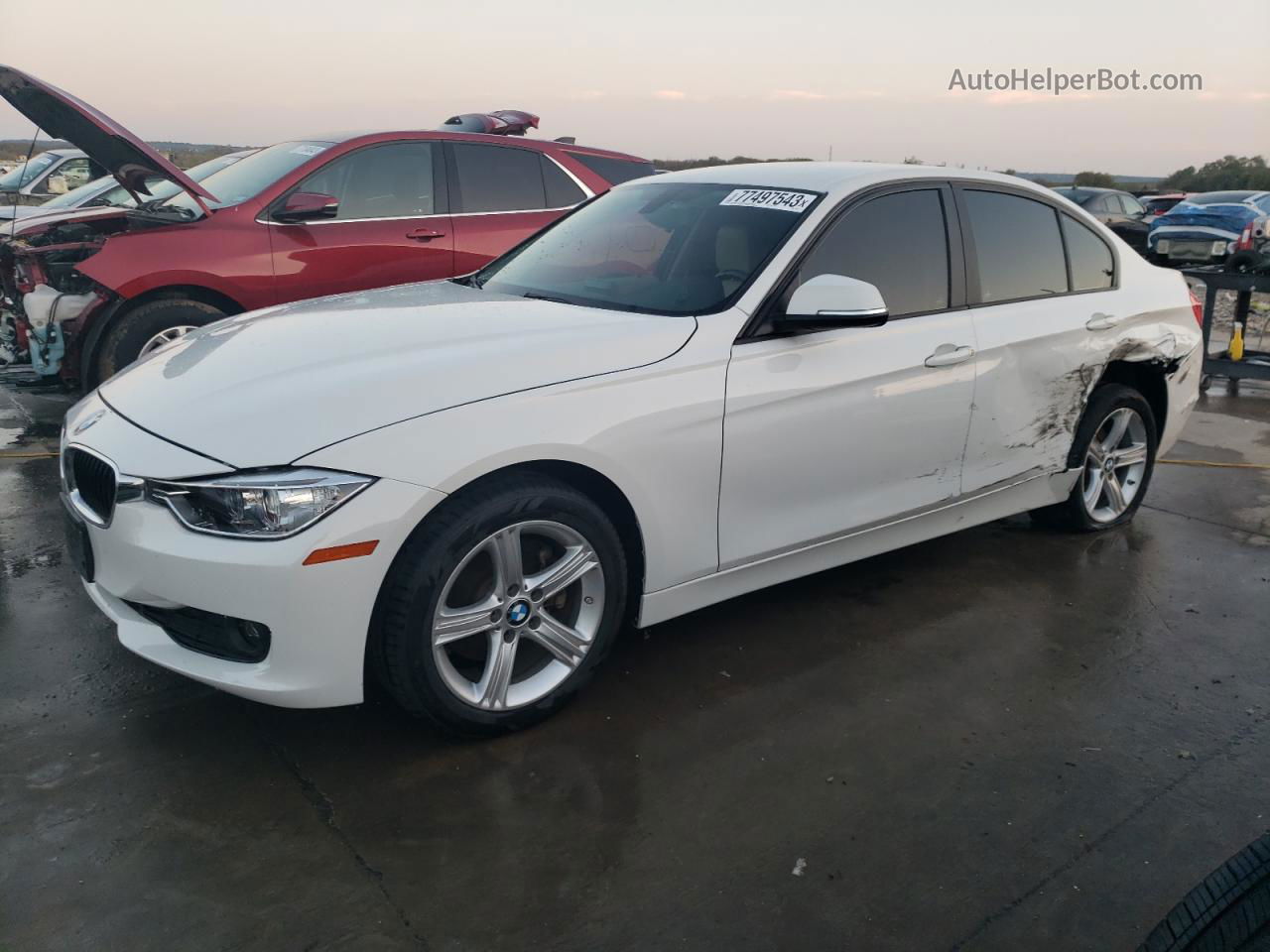 2013 Bmw 320 I White vin: WBA3B1C51DK130218