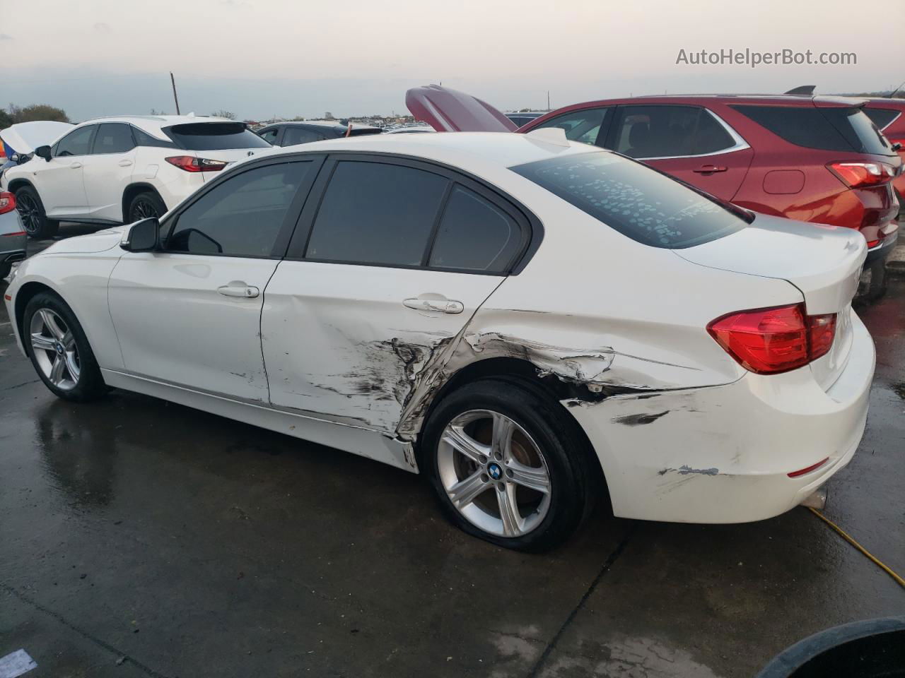 2013 Bmw 320 I White vin: WBA3B1C51DK130218