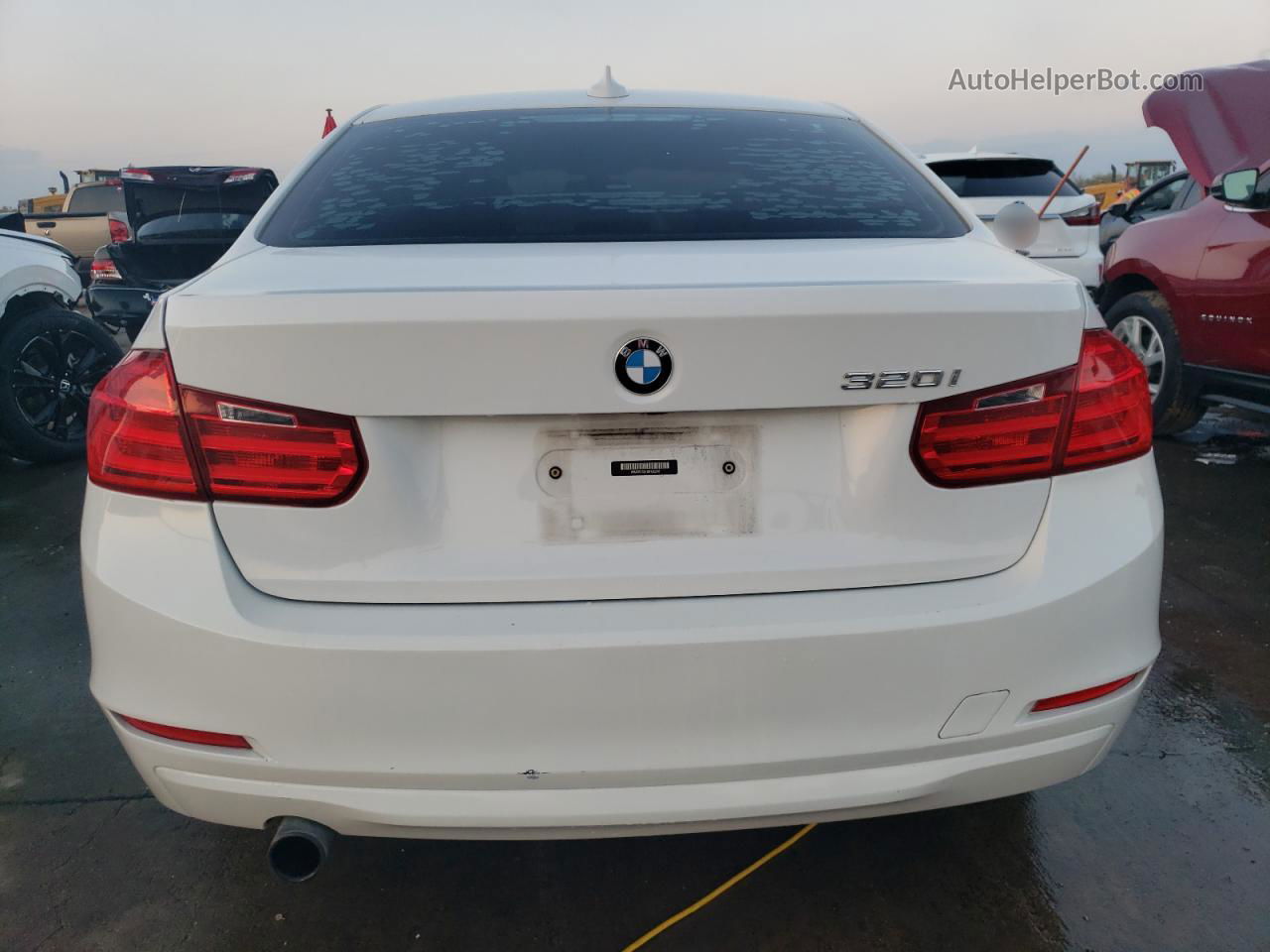 2013 Bmw 320 I White vin: WBA3B1C51DK130218