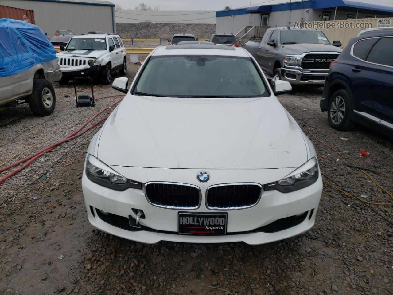 2014 Bmw 320 I White vin: WBA3B1C51EP680538