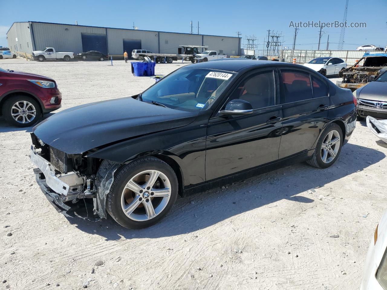 2014 Bmw 320 I Black vin: WBA3B1C51EPV79631