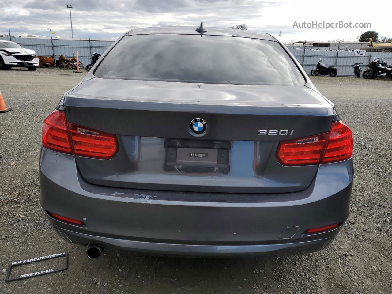 2015 Bmw 320 I Угольный vin: WBA3B1C51FK137088