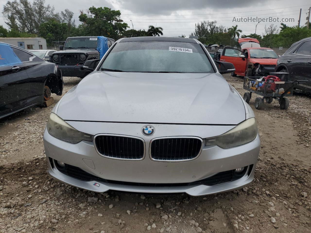 2014 Bmw 320 I White vin: WBA3B1C52EK131363