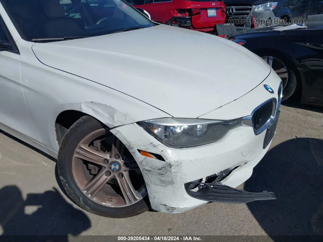 2014 Bmw 320i   White vin: WBA3B1C52EK132917