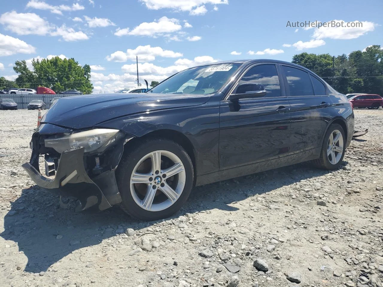 2015 Bmw 320 I Black vin: WBA3B1C52FK136161