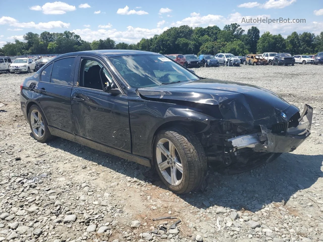 2015 Bmw 320 I Black vin: WBA3B1C52FK136161