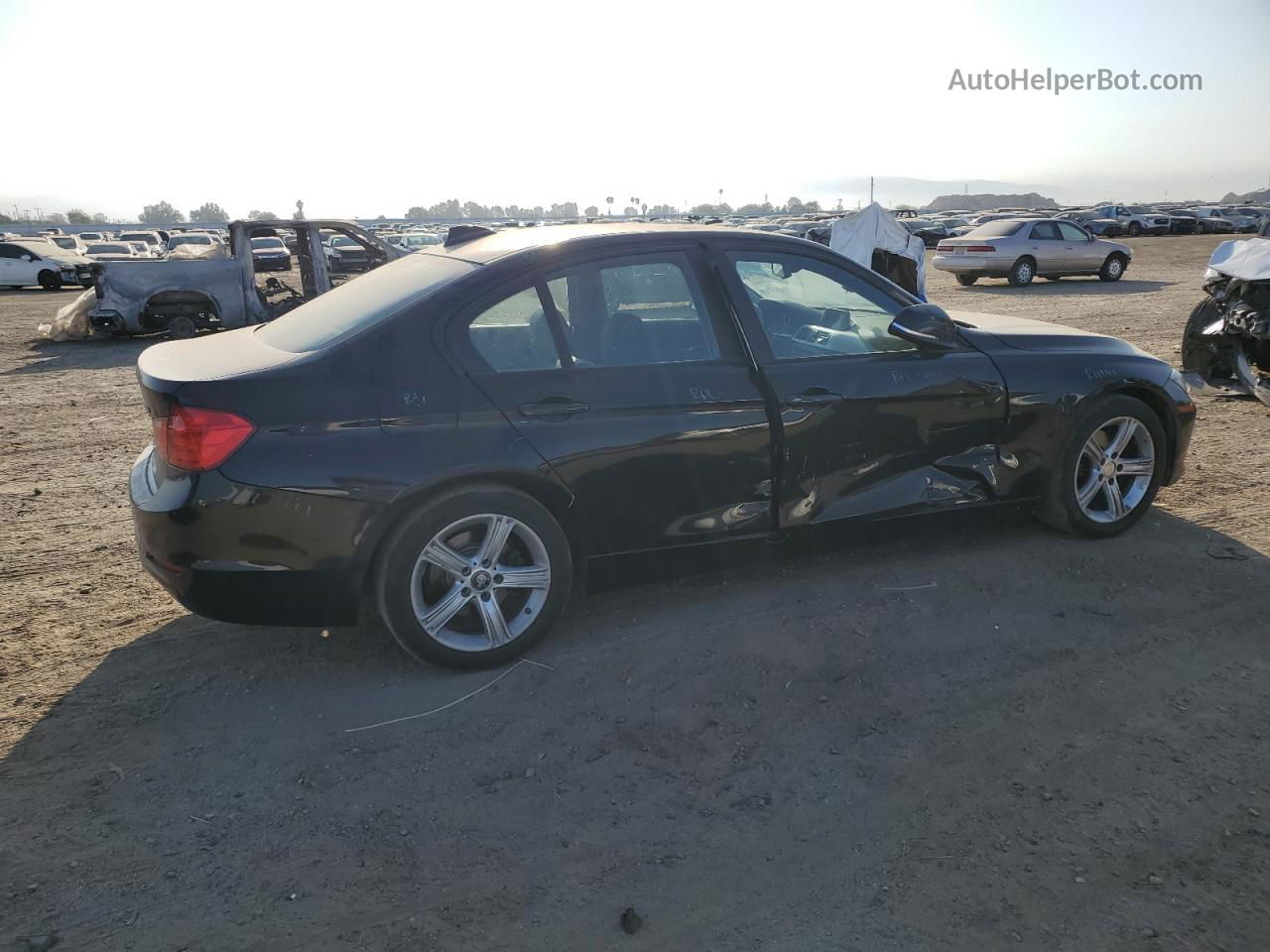 2015 Bmw 320 I Black vin: WBA3B1C52FK136886