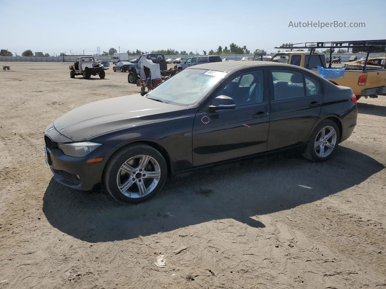 2015 Bmw 320 I Black vin: WBA3B1C52FK136886