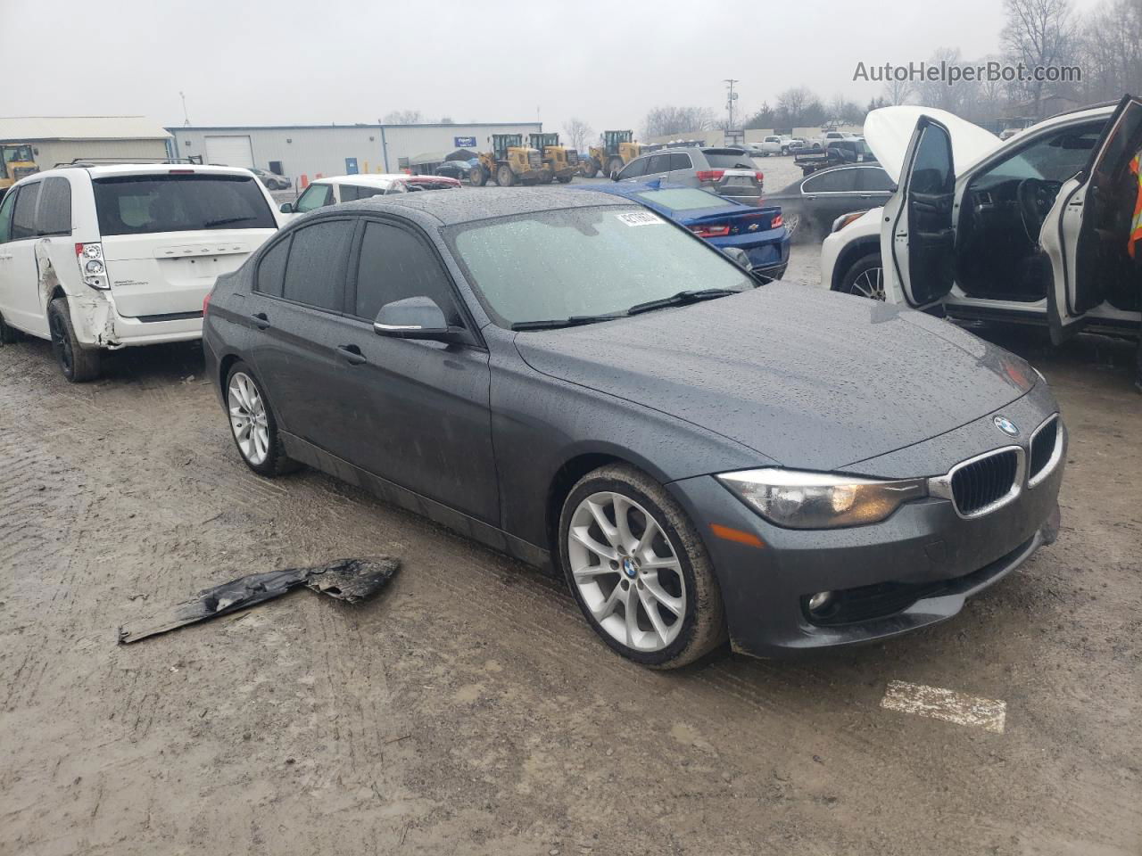 2014 Bmw 320 I Gray vin: WBA3B1C53EP680881