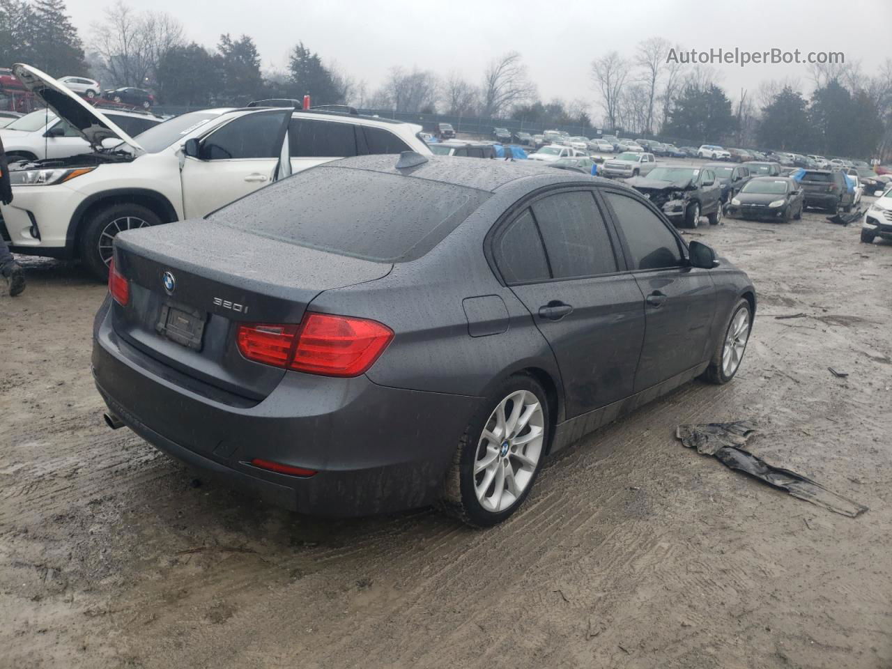 2014 Bmw 320 I Gray vin: WBA3B1C53EP680881