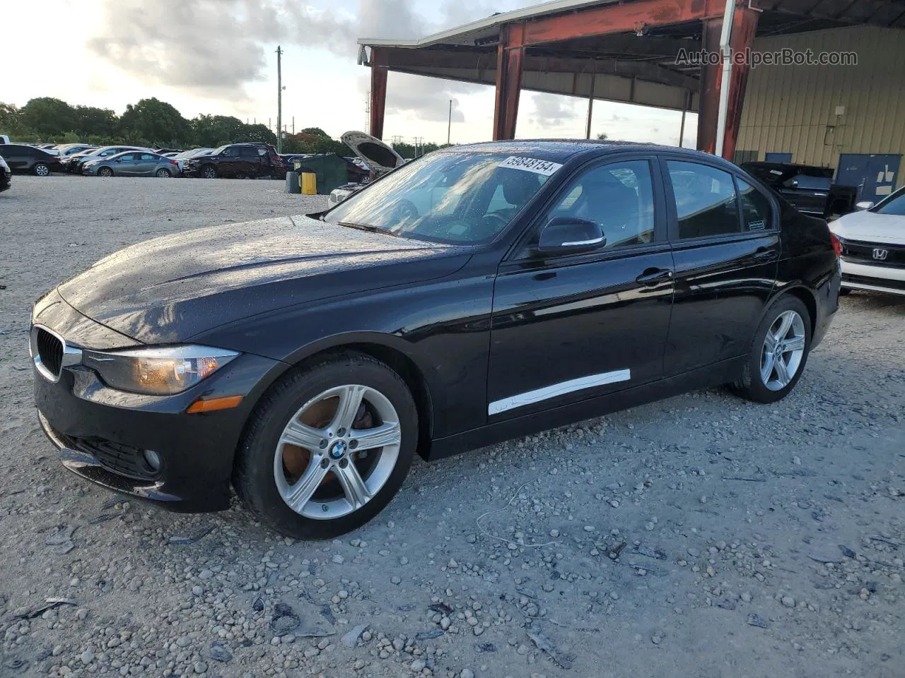 2014 Bmw 320 I Black vin: WBA3B1C53EPV79114