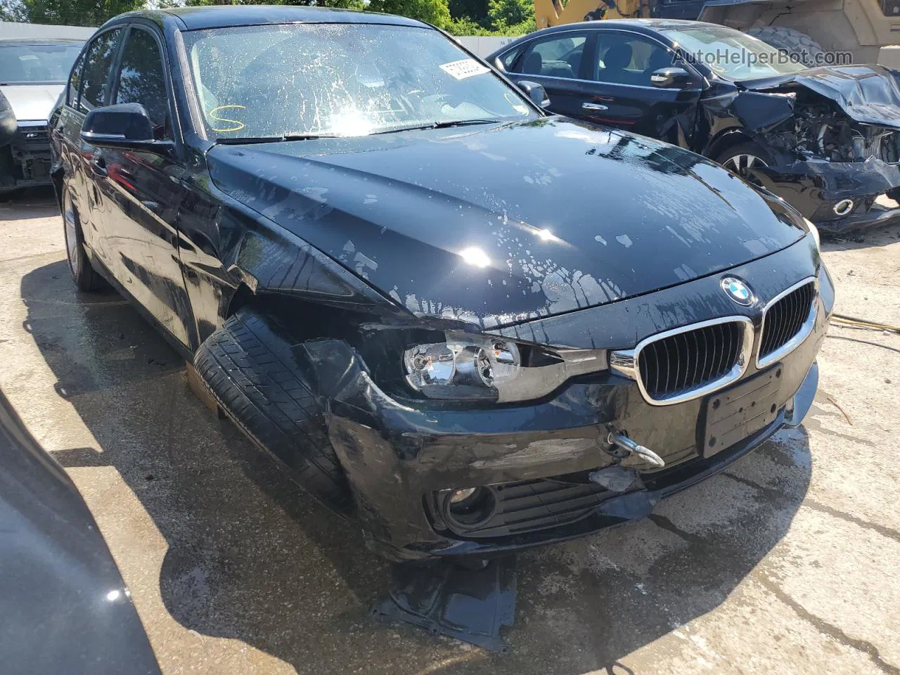 2014 Bmw 320 I Black vin: WBA3B1C54EK131784