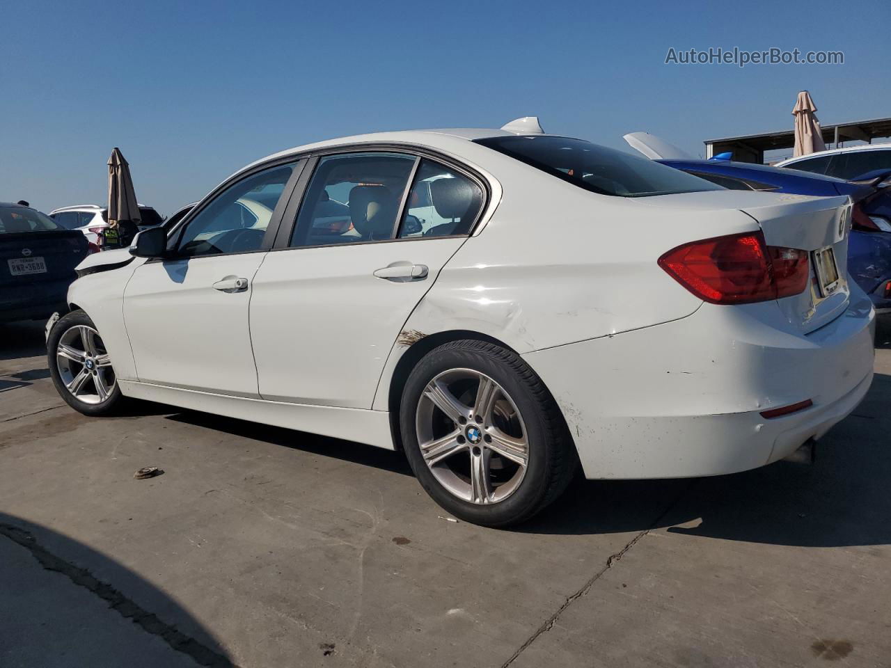 2014 Bmw 320 I White vin: WBA3B1C54EK134040