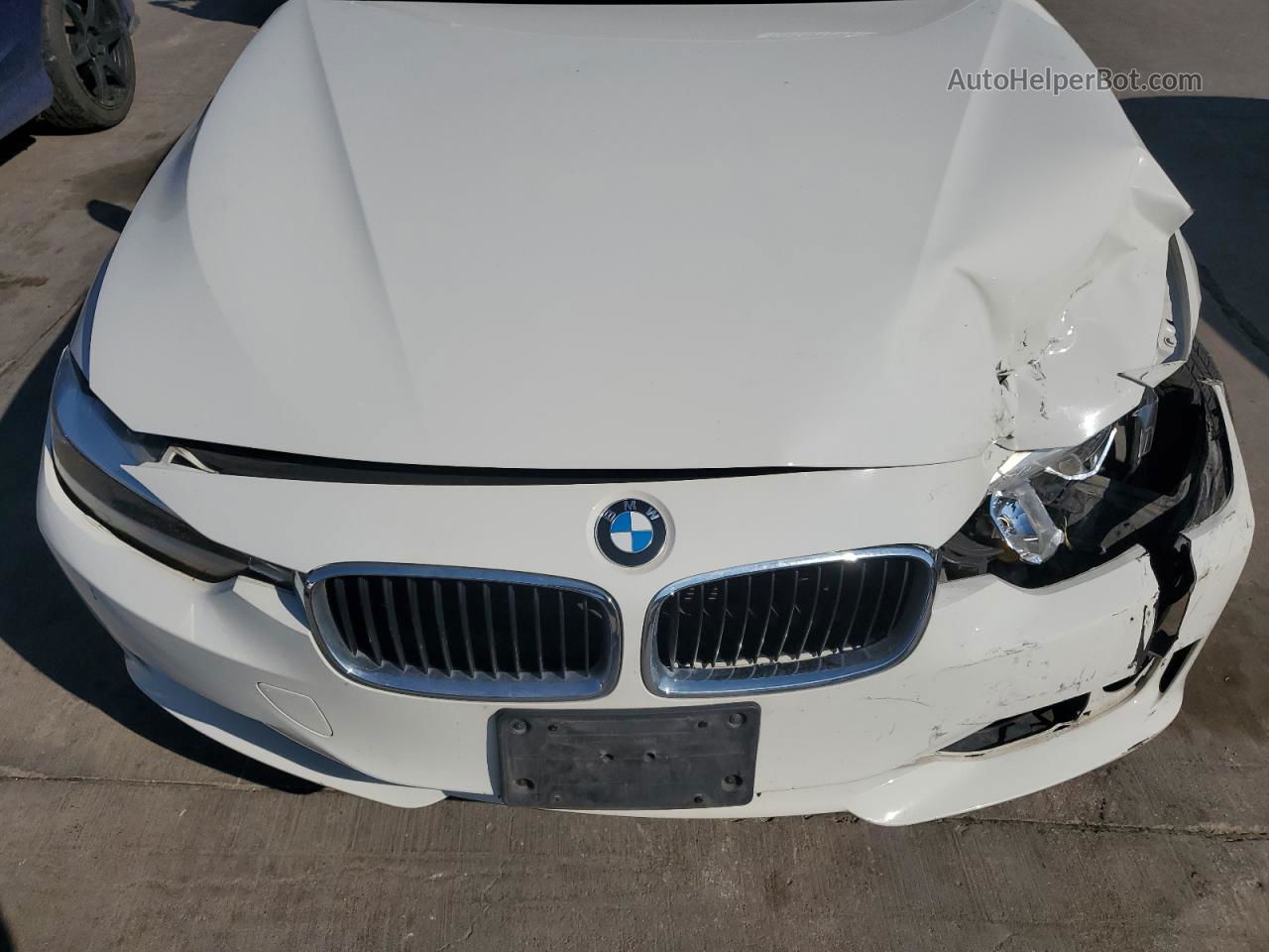 2014 Bmw 320 I White vin: WBA3B1C54EK134040