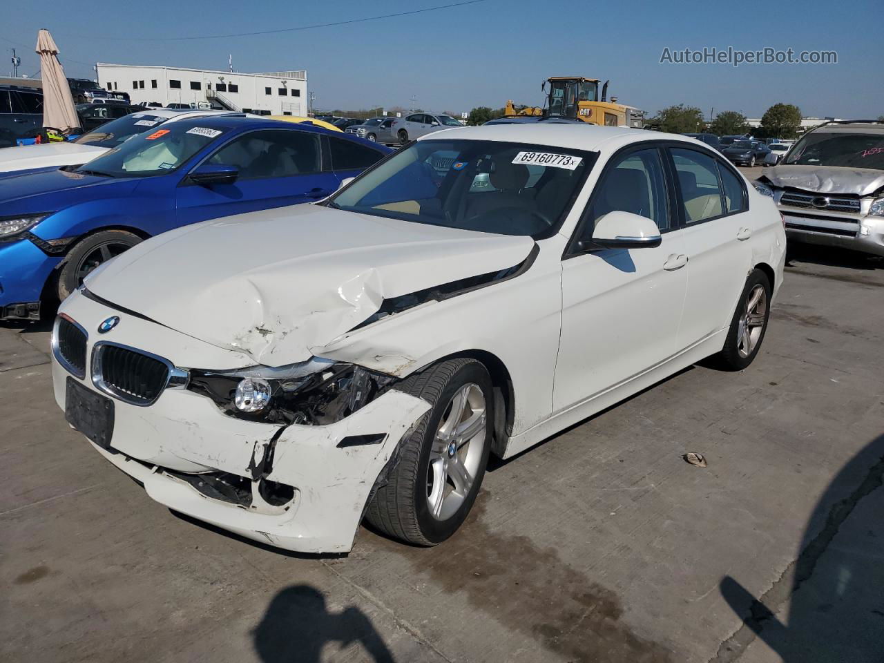 2014 Bmw 320 I White vin: WBA3B1C54EK134040