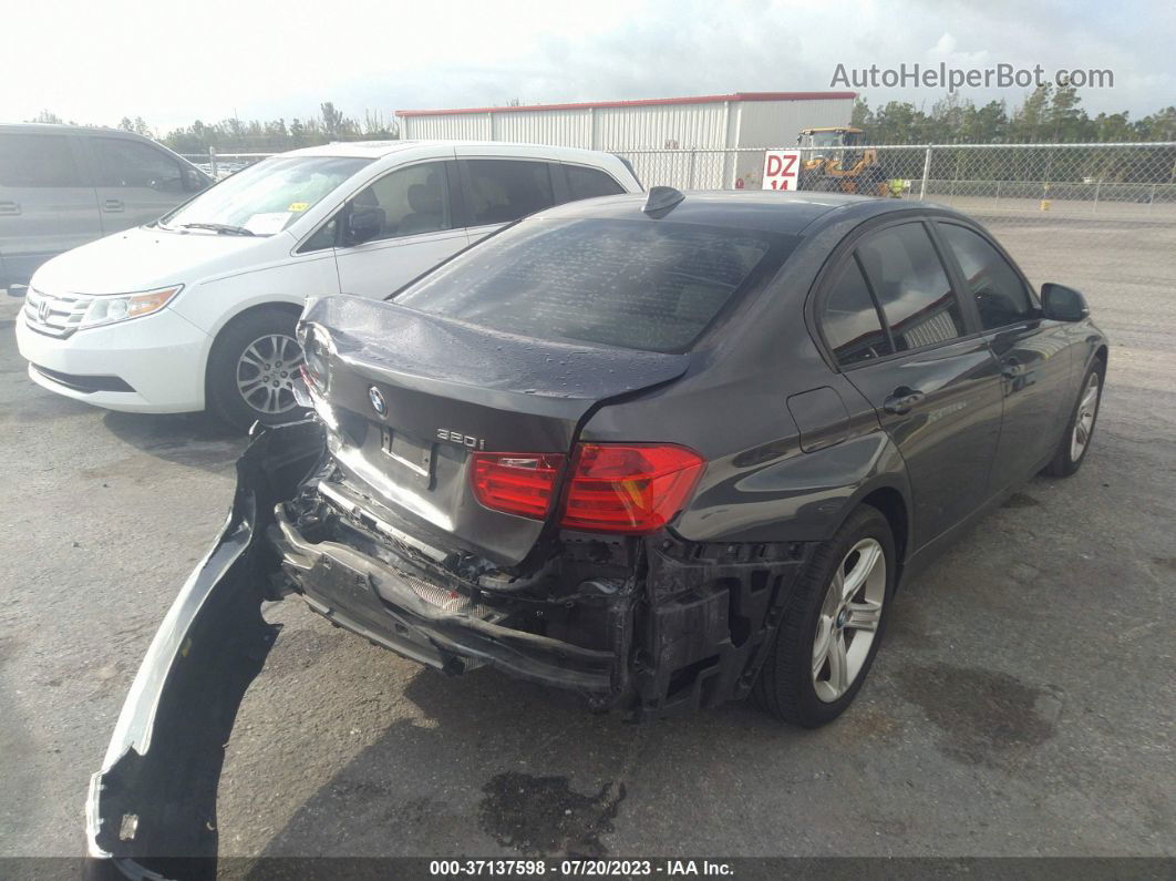 2015 Bmw 3 Series 320i Gray vin: WBA3B1C54FK138977