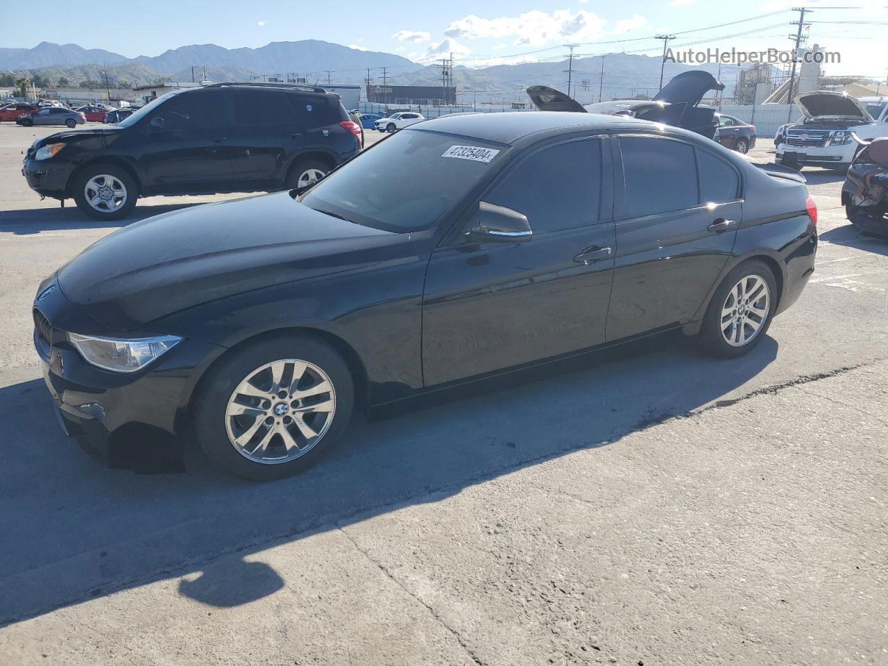 2015 Bmw 320 I Black vin: WBA3B1C54FK141300