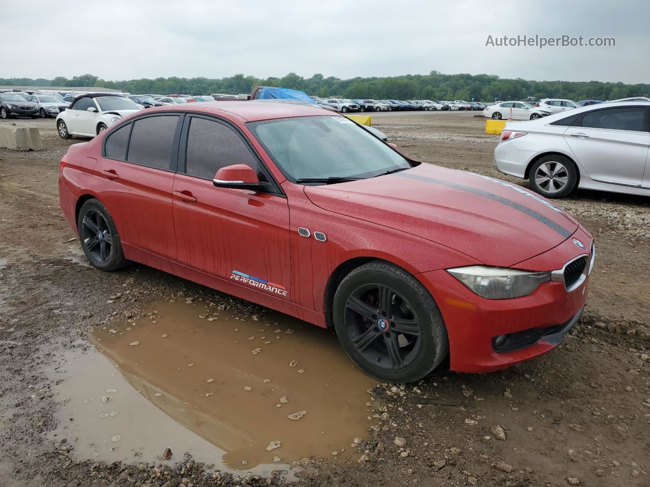 2014 Bmw 320 I Red vin: WBA3B1C55EP679229