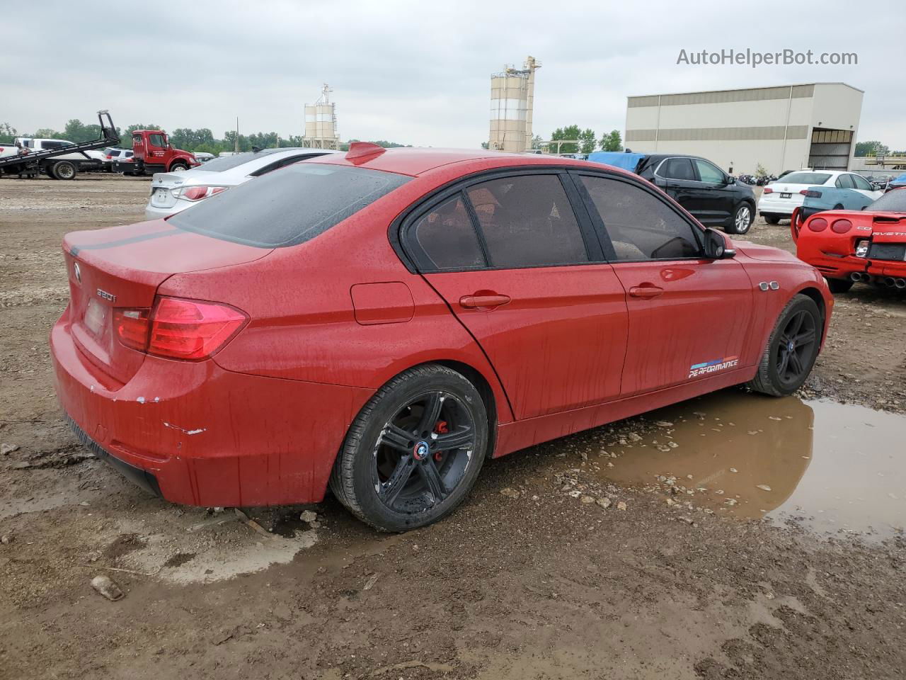 2014 Bmw 320 I Red vin: WBA3B1C55EP679229