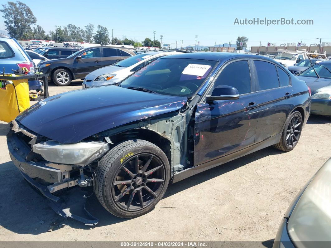 2015 Bmw 320i Dark Blue vin: WBA3B1C55FK136820