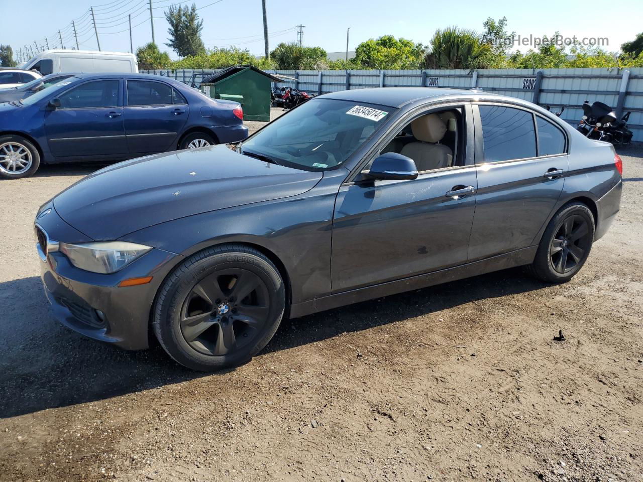 2015 Bmw 320 I Gray vin: WBA3B1C55FK137563