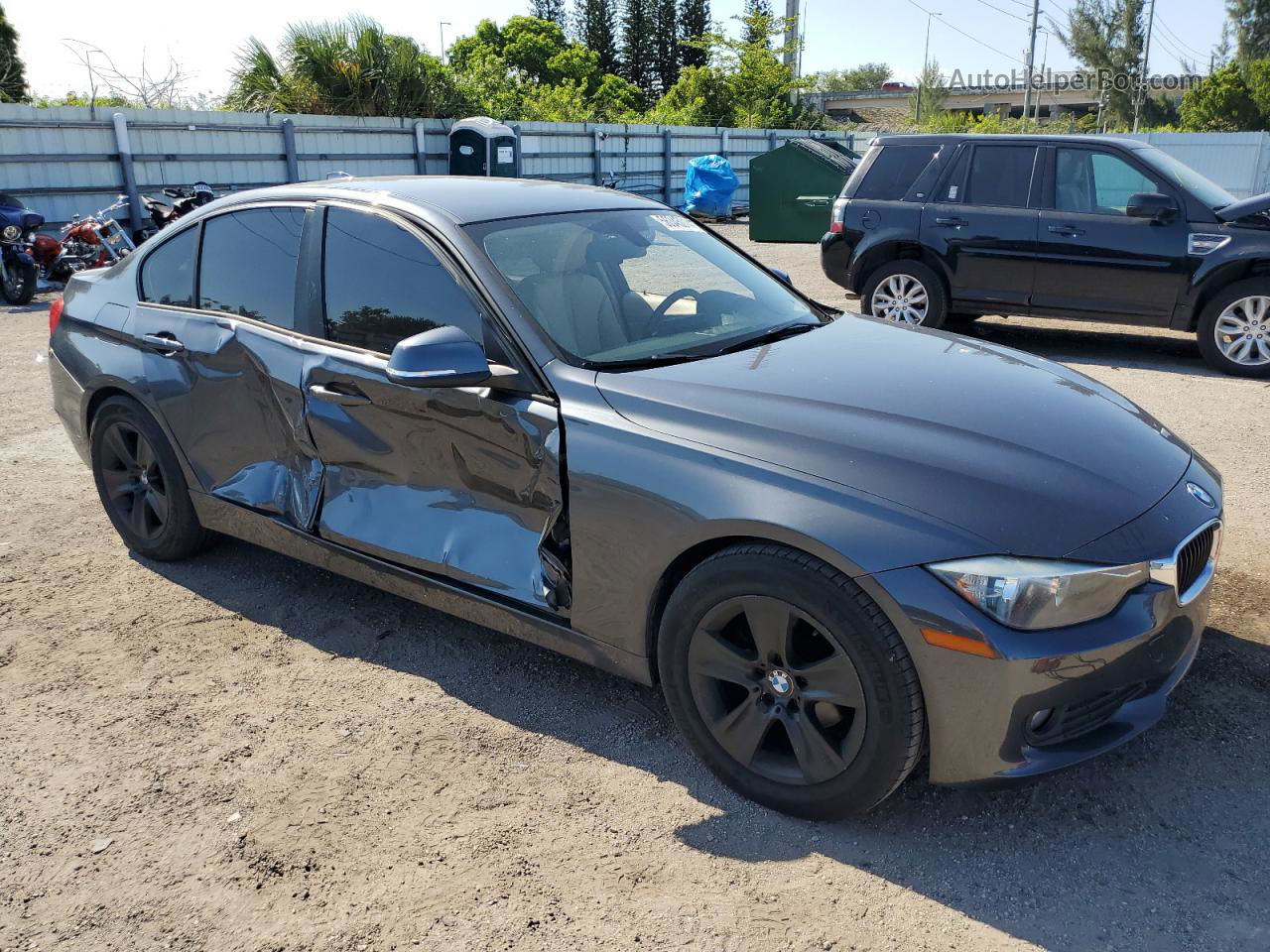 2015 Bmw 320 I Gray vin: WBA3B1C55FK137563