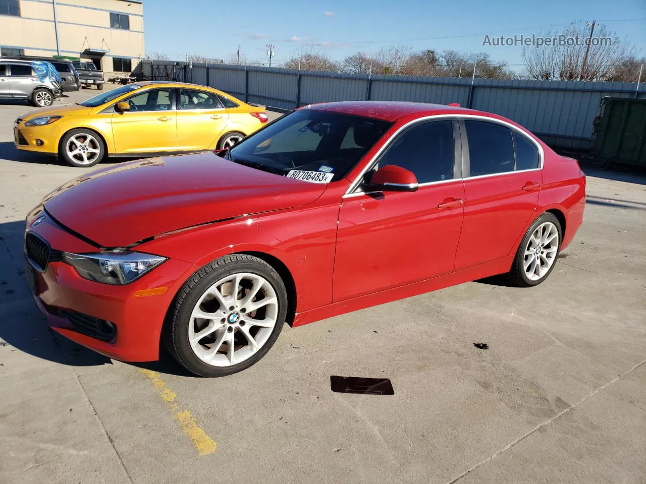 2015 Bmw 320 I Red vin: WBA3B1C55FK138728