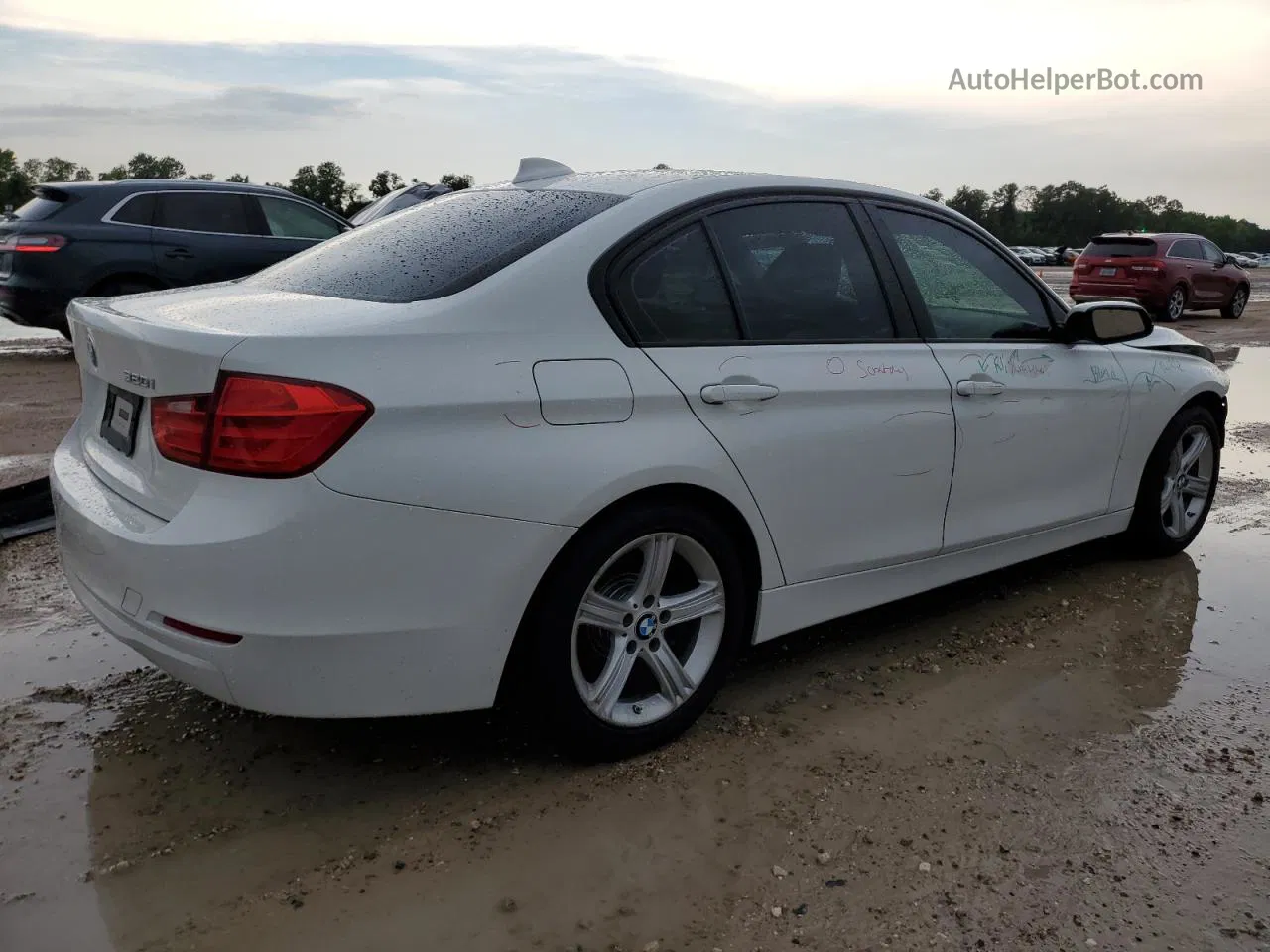 2015 Bmw 320 I White vin: WBA3B1C55FK140222