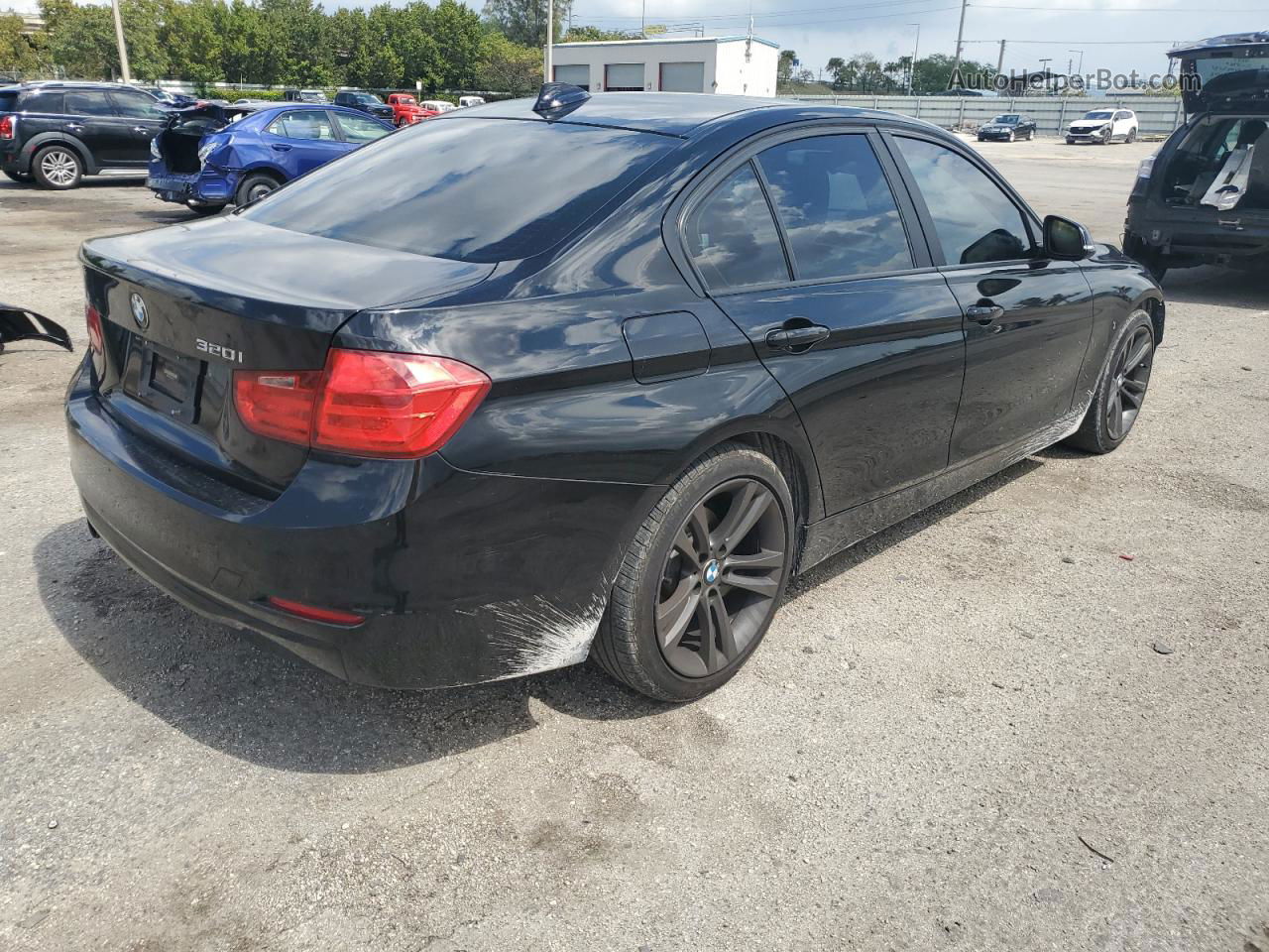 2013 Bmw 320 I Black vin: WBA3B1C56DK129100