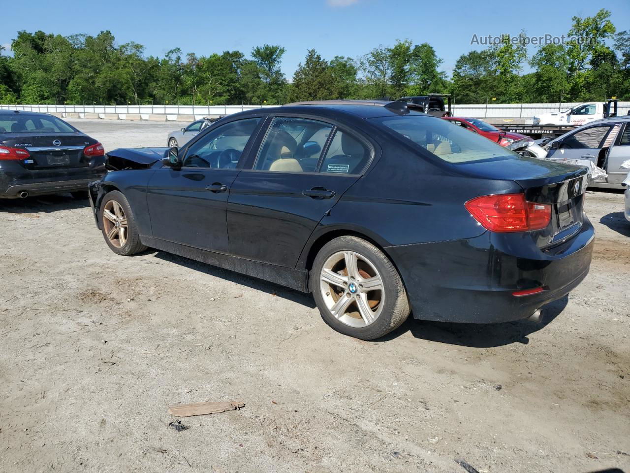 2015 Bmw 320 I Black vin: WBA3B1C56FK136471