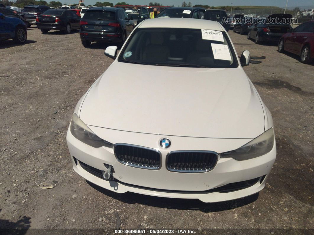 2015 Bmw 320i White vin: WBA3B1C56FK137555