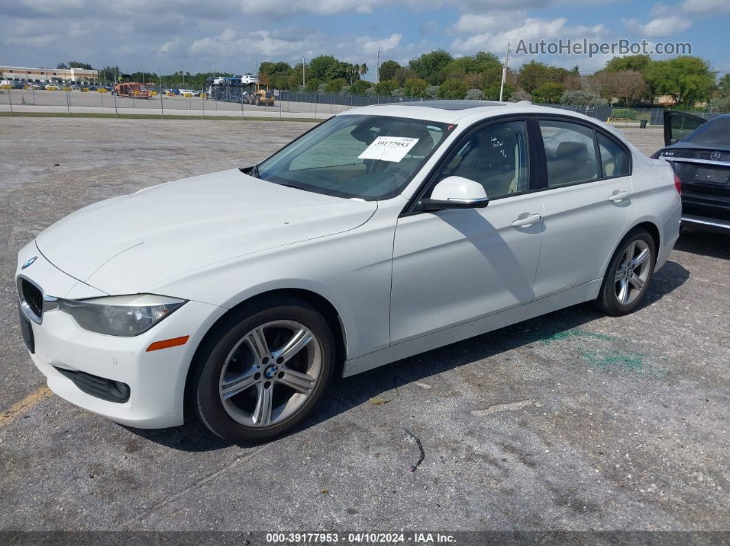 2014 Bmw 320i   White vin: WBA3B1C57EK134095