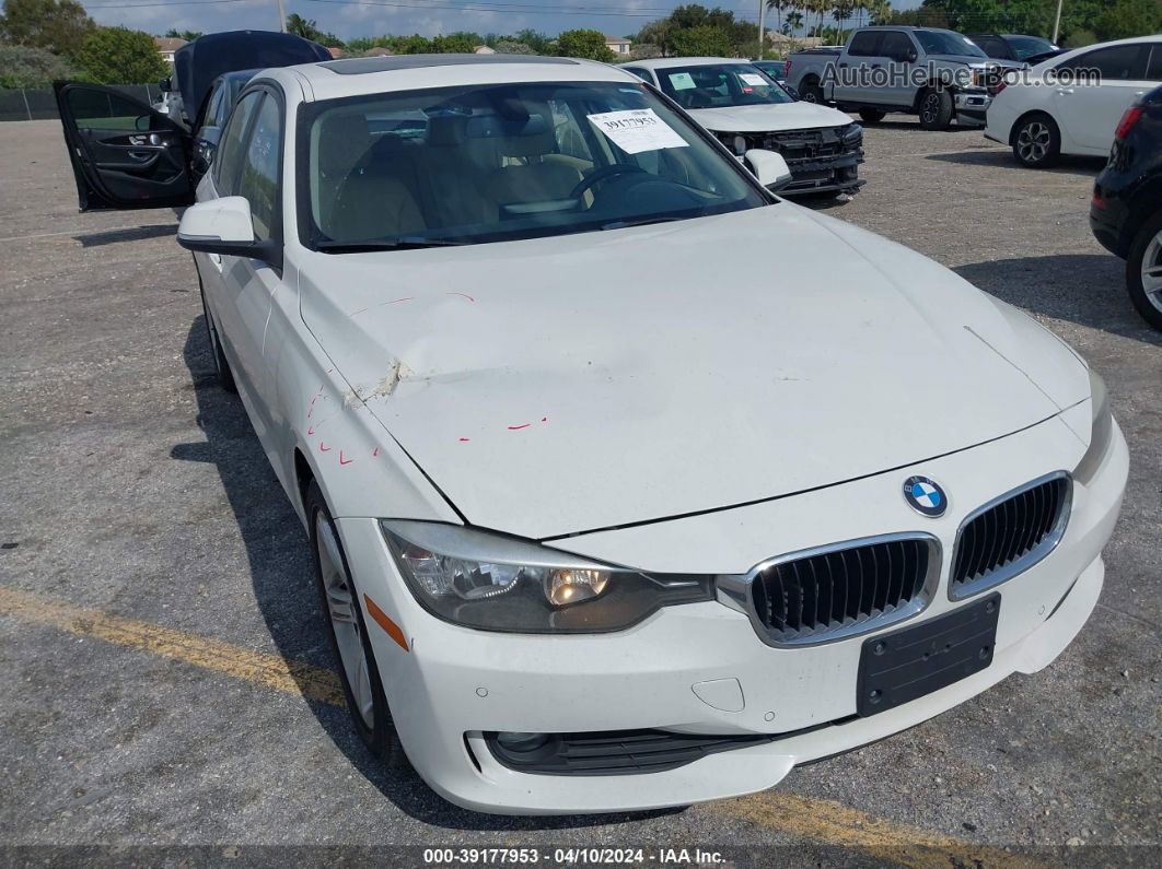 2014 Bmw 320i   White vin: WBA3B1C57EK134095