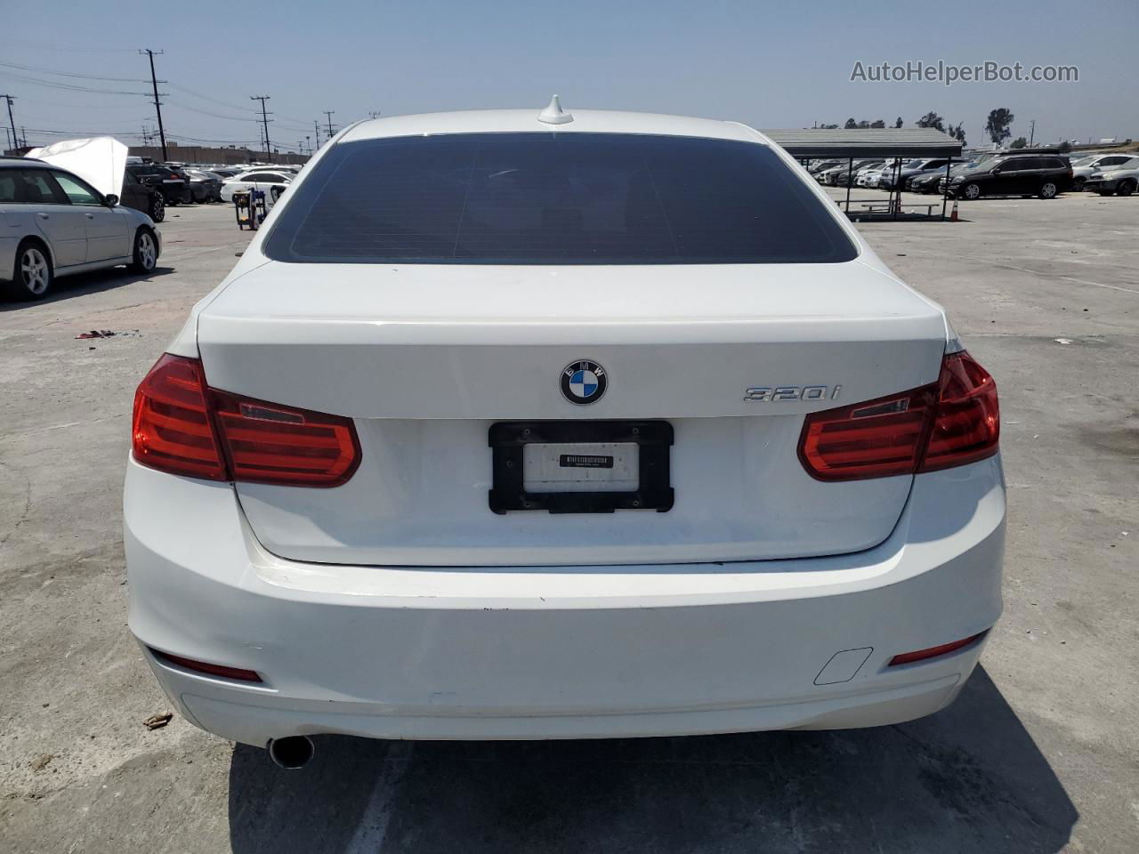 2014 Bmw 320 I White vin: WBA3B1C57EK134694